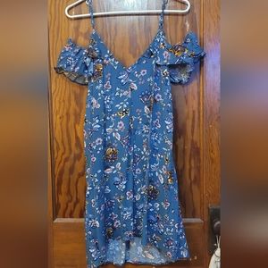 Mid length blue dress